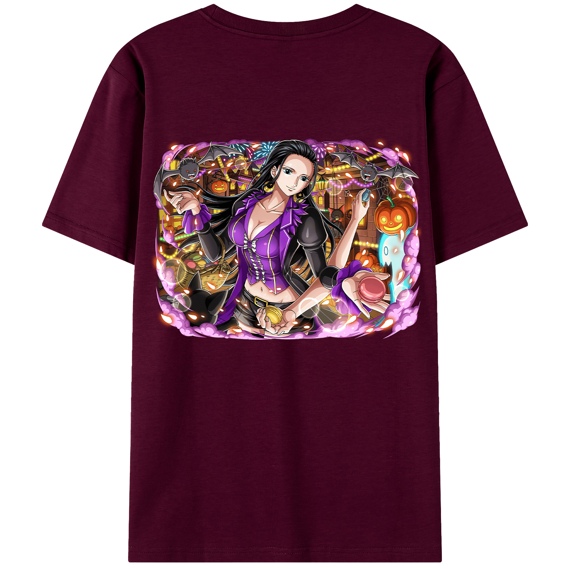ワンピース ニコ・ロビン ONE PIECE Nico Robin レディース半袖Tシャツ(バックプリント)